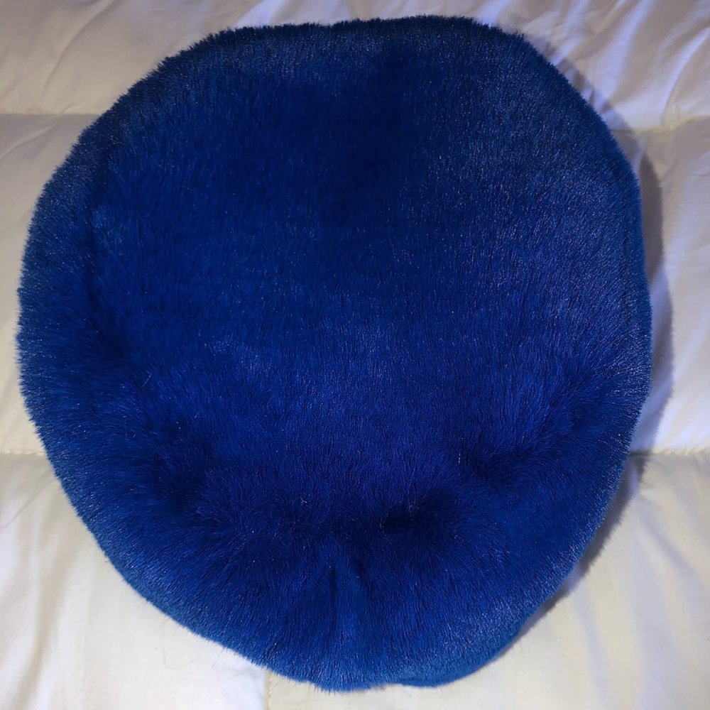 Faux Fur Cossack Hat (Blue)